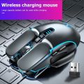 M215 Gaming Mouse Rechargeable Wireless Mouse 2400 DPI Ergonomic 6 Keys RGB LED Mouse For Laptop Computer. 