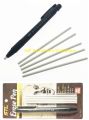 STL Eraser Pen with 5 Extra Refills Specific for Fine Arts Design Pen type clutch eraser Macaron Eraser 3.8mm Tombow Mono sketching eraser PVC Free Eraser round refillable precision Sketch Writing Drawing. 