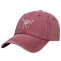 New Fashion Finger 666 Embroidered golf Hat Outdoor Leisure Washed Baseball Cap Adjustable Hip Hop Hats 100% Cotton Uni caps. 