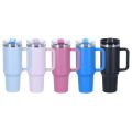 Stanley Tumbler Mugs (40oz-1200ml) Stainless Steel Tumbler Water Bottles 8 hours Vacuum Insulation  with Leak Proof Handle Straw & Lid  Double Wall Insulated Thermal Coffee Cup Tumbler for Girls Boys Hot & Cold Drinks  Travel, Gym, Office, Outdoor Use. 