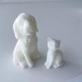 DIY Resin Handmade Baking Tools Desktop Aromatherapy Candle Making Gypsum Dog Cat Candle Mold. 