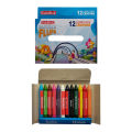 Goldfish Crayon Colors Jumbo Wax Set Of 12 Color Non Toxic Washable Safe For Baby - Kids And Children Most Recommended By Schools Pack of 1. 