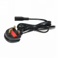 Power Cable Kettle Lead 2 Pin for Samsung / LG / HP LED LCD Smart TV Monitor Power Cord, Sony PlayStation 2 / 3 / 4 (PS2 / PS3 / PS4), Xbox One X, Slim Edition. 