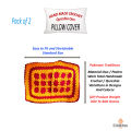 Handmade Pillow Cover, Wool Pillow Case For Home Decoration, Traditional Pashm Takiya & Gao Takia / Pack of 2 Pillowcase & Covers, Bed Pillow Set, Super Soft Square Faux Throw Pillow Case Covers. 