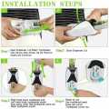 YM Automatic Toothpaste Dispenser Wall Mount Dust-proof Toothbrush Holder Wall Mount Storage Rack Bathroom Accessories Set Squeezer. 