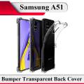 Samsung A51 Back Cover Transparent Extra Bumper Anti Shock Soft Crystal Clear Case For Galaxy A51. 