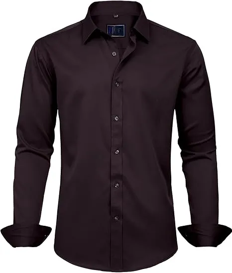 Men%20Shirts%20for%20Office%20-%20Men's%20Dress%20Shirts%20Solid%20Long%20Sleeve%20Stretch%20Wrinkle-Free%20Formal%20Shirt%20Business%20Casual%20Button%20Down%20Shirts%20-%20Men's%20Button-Down%20Shirts%20-%20Image%209