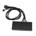 USB Front Panel Hub, High Speed 5.25in USB 3.0 Front Panel Hub for PC. 