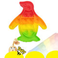 Planet X - Bubble Fidget Spinner - Dancing Penguin Parade (5"). 
