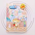 3D Cartoon Children Cute Notebook Color Page Illustration Magic Button Soft Diary Student Planner Agenda Notepad Book. 