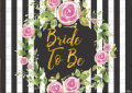 BRIDE TO BE THEME PARTY BANNER ( 36 INCHES X 24 INCHES ). 