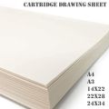 Cartridge Drawing & Sketching Sheet 190gsm (A4, A3, 14x22inch & 22x28inch). 