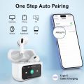 Latest AirPods Pro 2nd Generation With Screen & without Screen - Airpods pro 2 orignal High Quality Sound bass with 5.0 Bluetooth, Titanium Wireless Earbuds with Noise Cancelling Bluetooth Headphones & Lightning Charging Case for iPhone and Android. 
