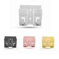 Pack of 5 Wall Mounted Universal Mobile Phone Holder for Charging - Waterproof Plastic, Multi-Colored. 