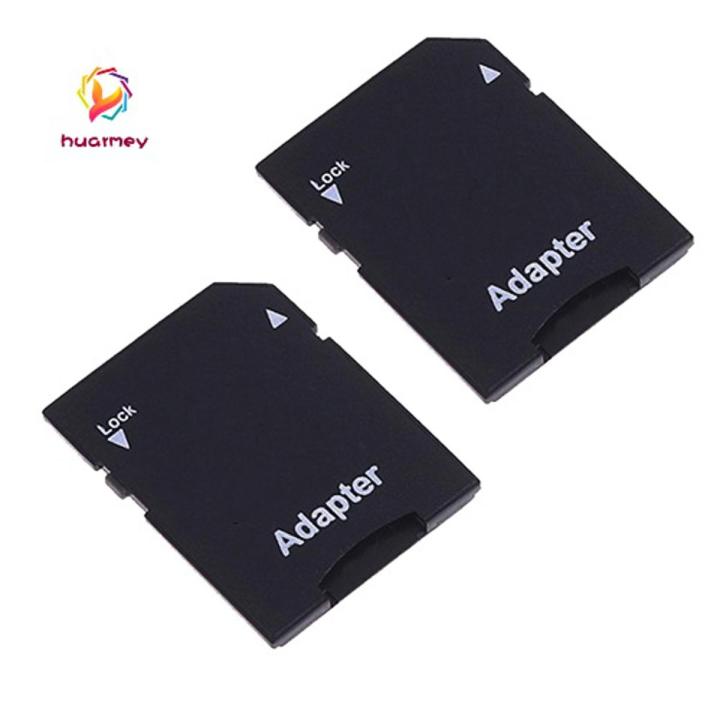 Hu 2 Pcs Micro SD TransFlash TF Card to SD SDHC Memory Card Adapter Converter
