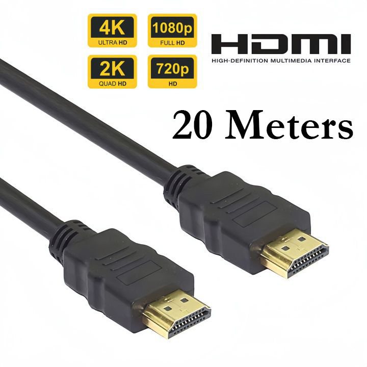Basics High-Speed HDMI Cable,  Supports  3D, 4K video & Audio Return  for PC / Laptop / Android Box / LED TV