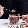 200ML | 450ML 1 Piece Espresso Cup, Double Wall Insulated Glass Cup, Clear Glass Coffee Mug with Handle. 