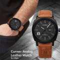 High Quality Wrist Watch For Men & Boys| Decent Wrist Leather Strap Attractive Dial. 