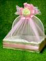 Beautiful Gift Basket with pink net Wrap and beautiful flower Best for Birthday/Anniversary/Wedding/Gift By Maxify Store. 