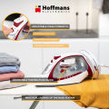 Hoffmans Electric Steam Iron HM-9026 - Faster, Easier and Smarter - 2800W Power | 12 Months Warranty | Ceramic Coating | Self Cleaning System | Anti Scale Filter Steam Iron - Household Appliances  - Home Appliances. 