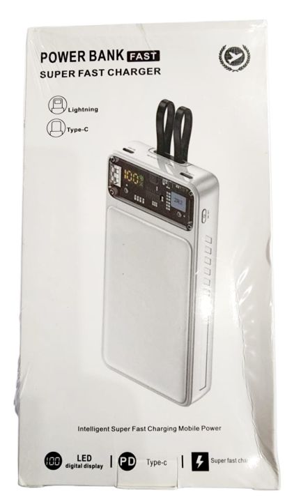 66w Super Fast Charger Mobile Power Bank 20000mah Battery LCD Display PD Fast | Daraz.pk