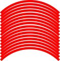 RED RIM STICKER STRIPS FOR ALL BIKES / MOTORCYCLE STICKERS / STICKERS FOR BIKES / RIM STICKERS. 