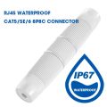 ZoeRax RJ45 Connector Waterproof IP67 Ethernet Network Cable Connector Coupler Outdoor Lan Coupler Adapter Female for Cat5e CAT6. 