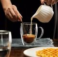 Echou Double Wall Mug 350ml High Quality a Thermal shock Borosilicate Mug for Coffee Tea. 