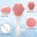 New  Silicon Dot Face Scrubber Exfoliating Brush Manual Handheld Facial Cleansing Brush Blackhead Scrubber Soft Food Grade Silicone bristles for Face Skincare (Multicolor). 