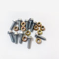 Pack of 10 Automotive 10 number Nut Bolt 4 different Lenght 1.5 cm to 5 cm. 