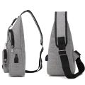 MILANDO Men Crossbody Shoulder Sling Bag With USB Port Beg Silang lelaki Beg sandang Lelaki (Type 7). 