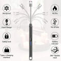 Electric Rechargeable Lighter Gun for Smoking & Kitchen | USB Rechargeable Lighter for Cigarettes, Stove & More | Long Neck Lighter for Men | Powerful Refillable Lighter | Best Rechargeable Lighters for Kitchen & Outdoor Use. 