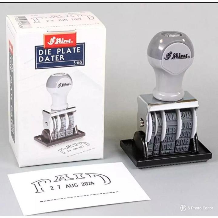 Customize paid date stamp with your own choice