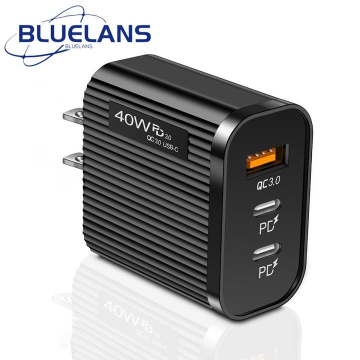 Laptop Charger Flame Retardant USB Type-C Phone Charger with 3 Ports