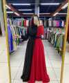 Party wear trending dress 2024 new arrivals long double-colour maxi, dress designs.DP-201R. 