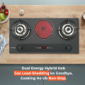 Glam Gas GG-02B-E Hybrid Hob – Built-in Gas & Electric Stove | Hob Price in Pakistan. 