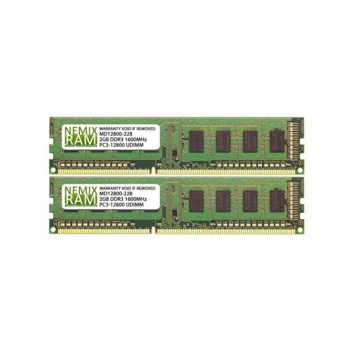 NEMIX RAM 16GB (2x8GB) 1600mhz PC3-12800 Unbuffered Module 1.35V