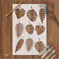 tropical leaf Monstera Stencil Used for Wall Paintin Coloring Embossing Album Decor Template. 