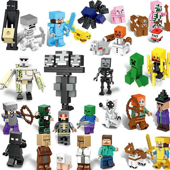 Vorallme%20Minecraft%20Compatible%20Lego%20Minifigure%20Set%2029%20Minifigures%20-%20Image%202