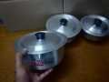 3 Pcs Small Degchi Set Baby Sauce Pots With Cover Lid Aluminum Metal Finishing. 