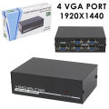VGA SPLITTER 4 PORT 200 MHZ / 4 Ports VGA Splitter High Quality Video Distribution Switch. 