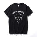 V for Vendetta T Shirt Sons of Anarchism Anarchy Anonymous 4chan Hacktivism Cotton Short Sleeve T-shirt Tops Camiseta Hombre. 