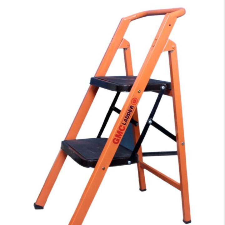 GMC ladders Two step folding ladder orange