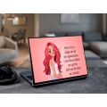 Quotation /Girlish wallpaper / Art girl / Abstrac girl  Laptop Skin Vinyl Sticker Decal, 13 13.3 14 15 15.4 15.6 inch Laptop Skin Sticker Cover Art Decal Protector Fits All Laptops. 