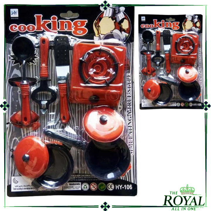 Royal Small Kitchen Toy Set 6 Pieces - Playsets - Kitchen Toys - for Pakistani Cute Girls