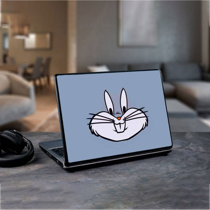 Bunny Face / Loony tones  wallpaper  Laptop Skin Vinyl Sticker Decal, 13 13.3 14 15 15.4 15.6 inch Laptop Skin Sticker Cover Art Decal Protector Fits All Laptops