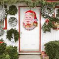 Santa Stickers Eye-catching Christmas Tree Glitter Wall Stickers. 
