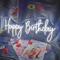 Elegant and Customised Happy Birthday Neon sign with extra-ordinary Neon light design and Bright neon signboard colors. High quality of customization, Customised Neon Name, Neon lights for room, Neon couple names and Happy birthday or event neon signs. 