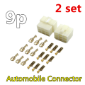 6.3mm Automobile connector 6.3 1P 2P 3P 4P 6P 8P 9P 10P 12P pin/way Crimp Terminal Connector Kits Male Female socket plug. 