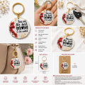 Circular Resin Keychain | You are the best Mom in the World | Handmade. 
